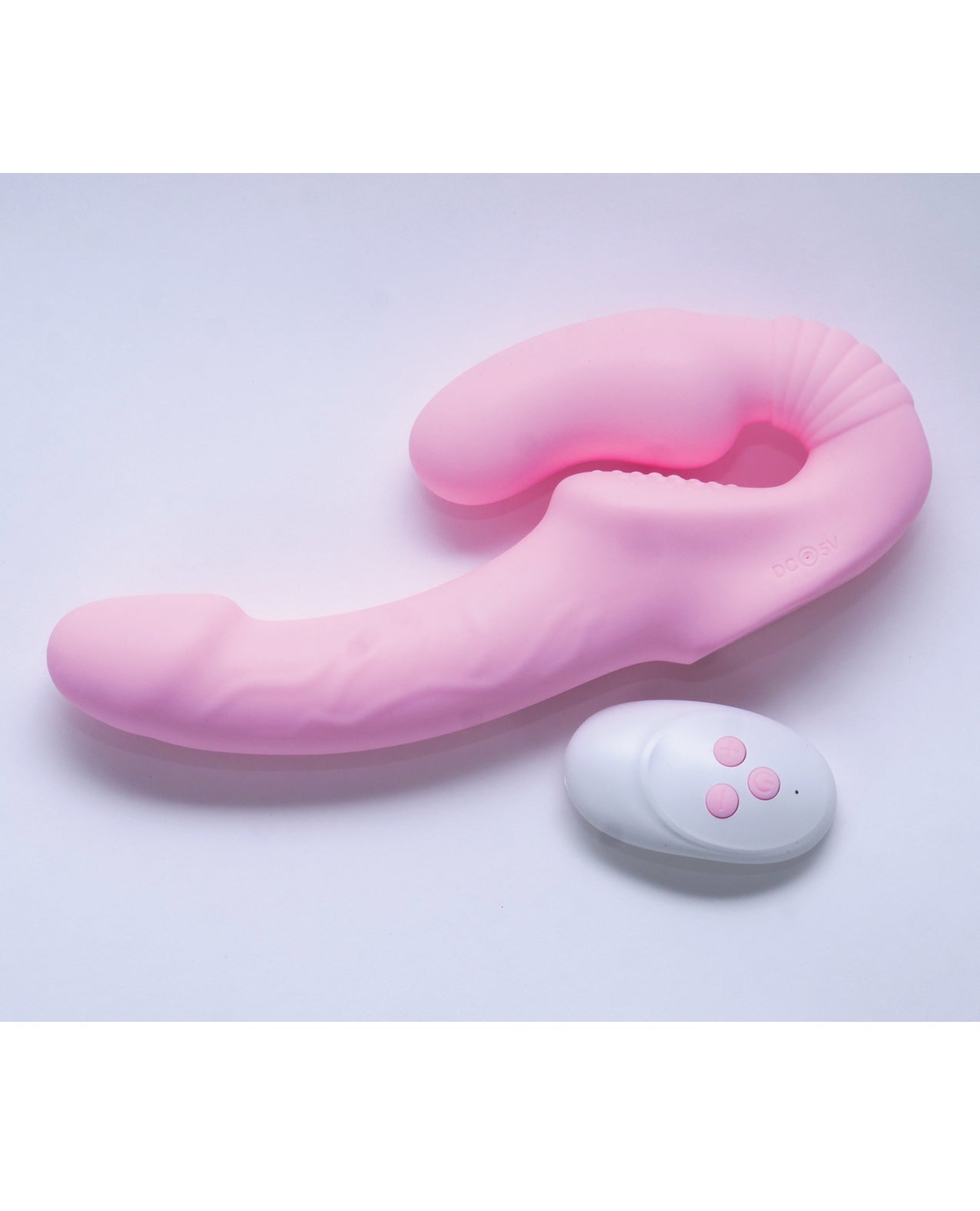 Sublime Togetherness Silicone Strapless Strap On w/Remote Control - Pink