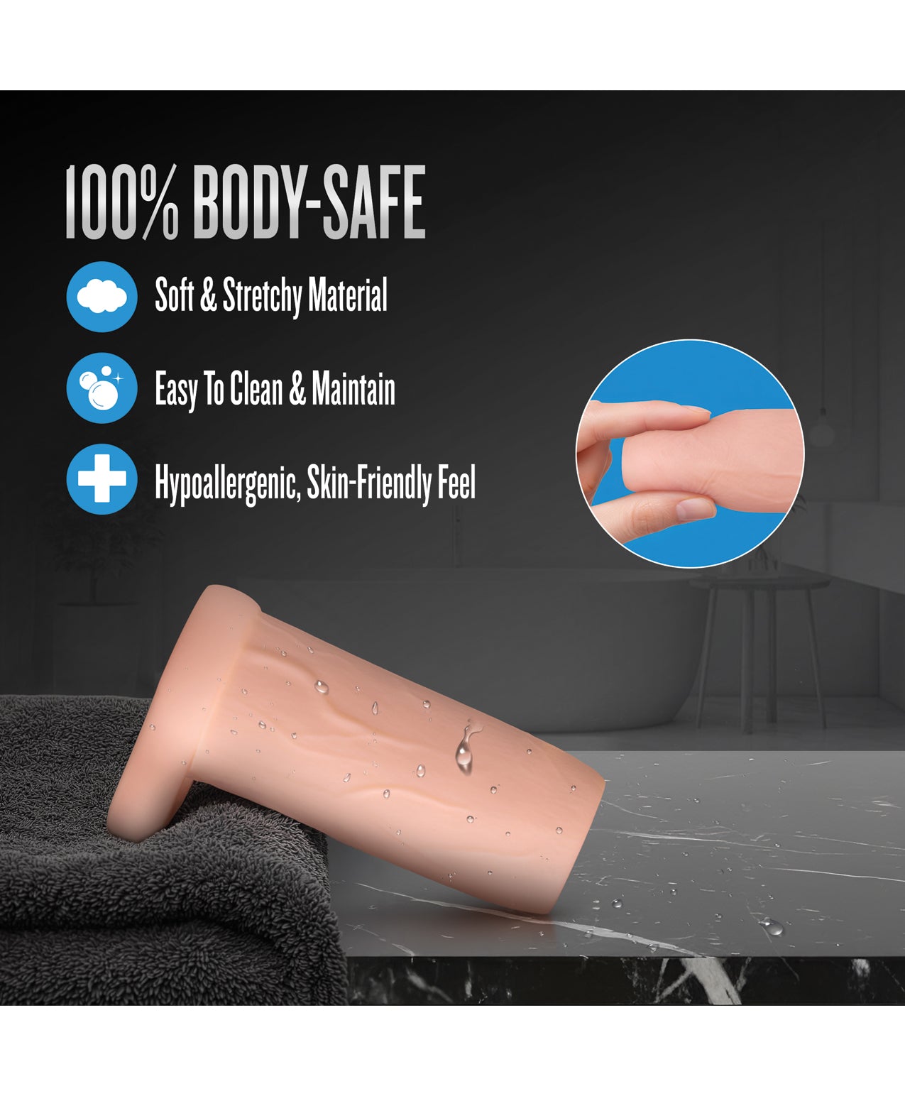 Blush Performance 3.5" Enhancement Sleeve - Beige