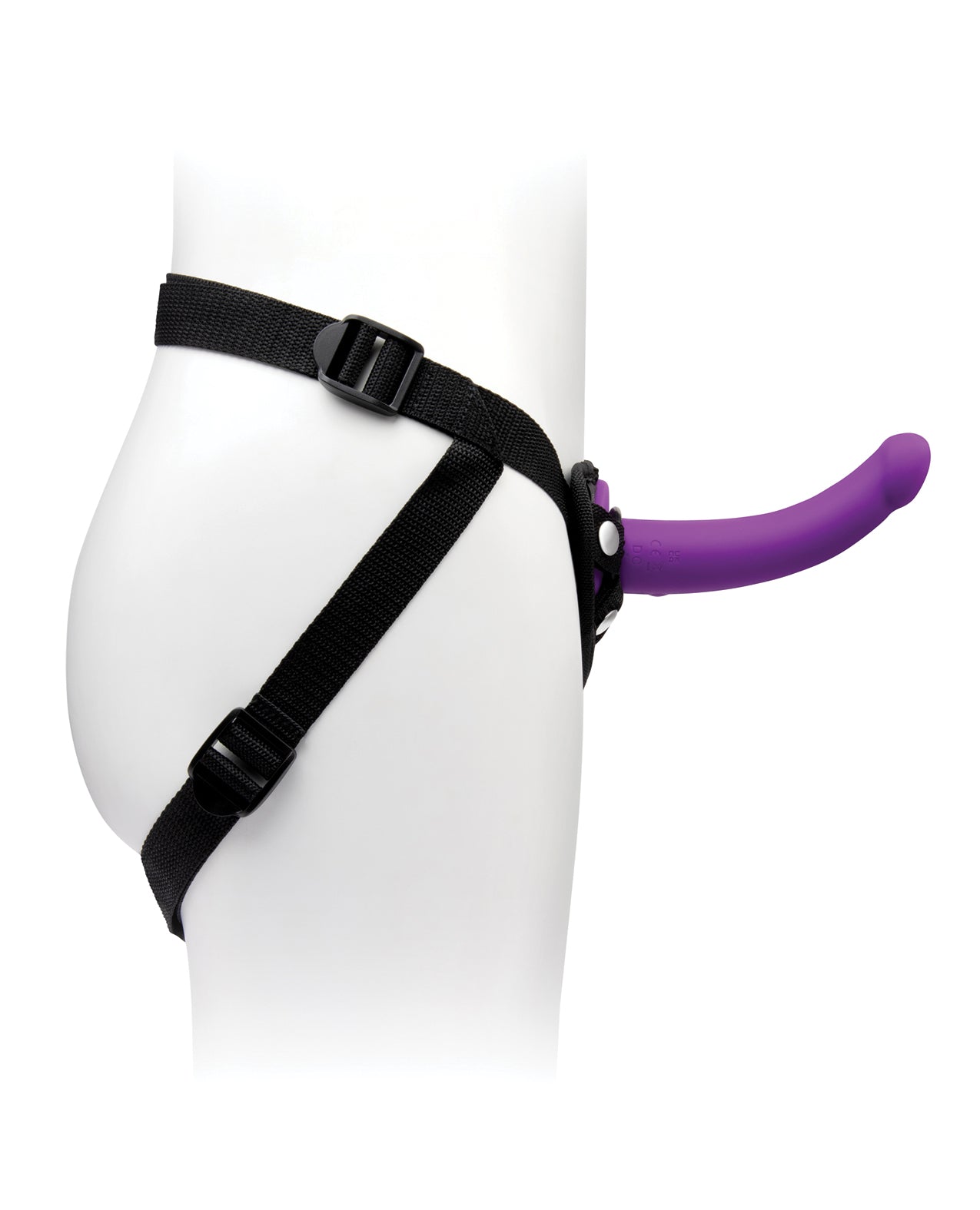 Together Tilt 6.5 Vibrating Silicone Dildo & Harness Set