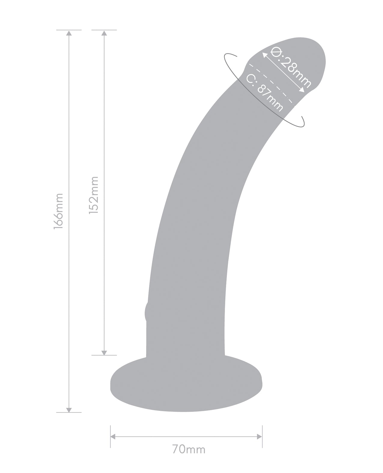 Together Tilt 6.5 Vibrating Silicone Dildo & Harness Set