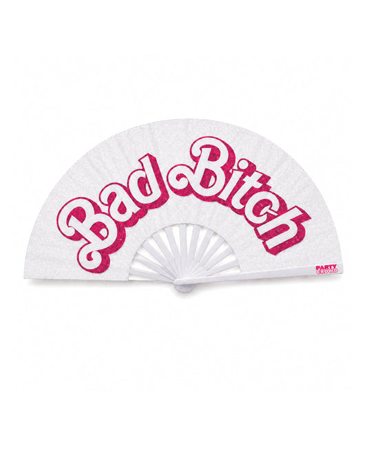 Wood Rocket Bad Bitch Fan - White/Pink