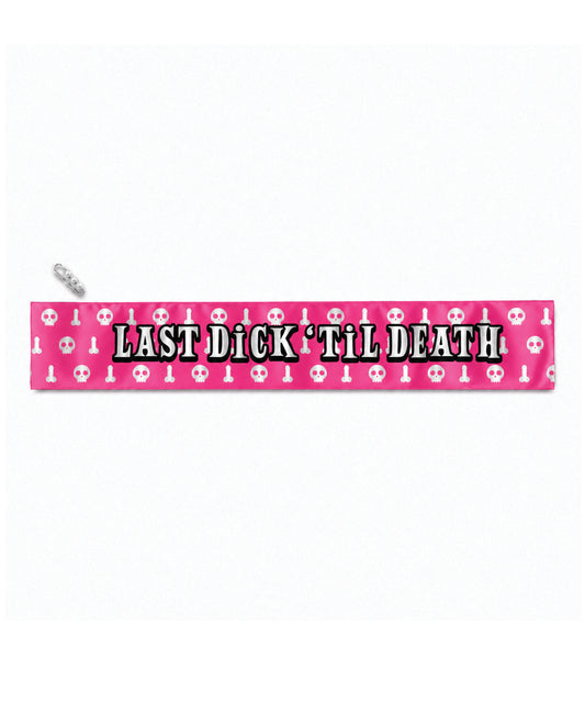 Wood Rocket Last Dick Til Death Sash