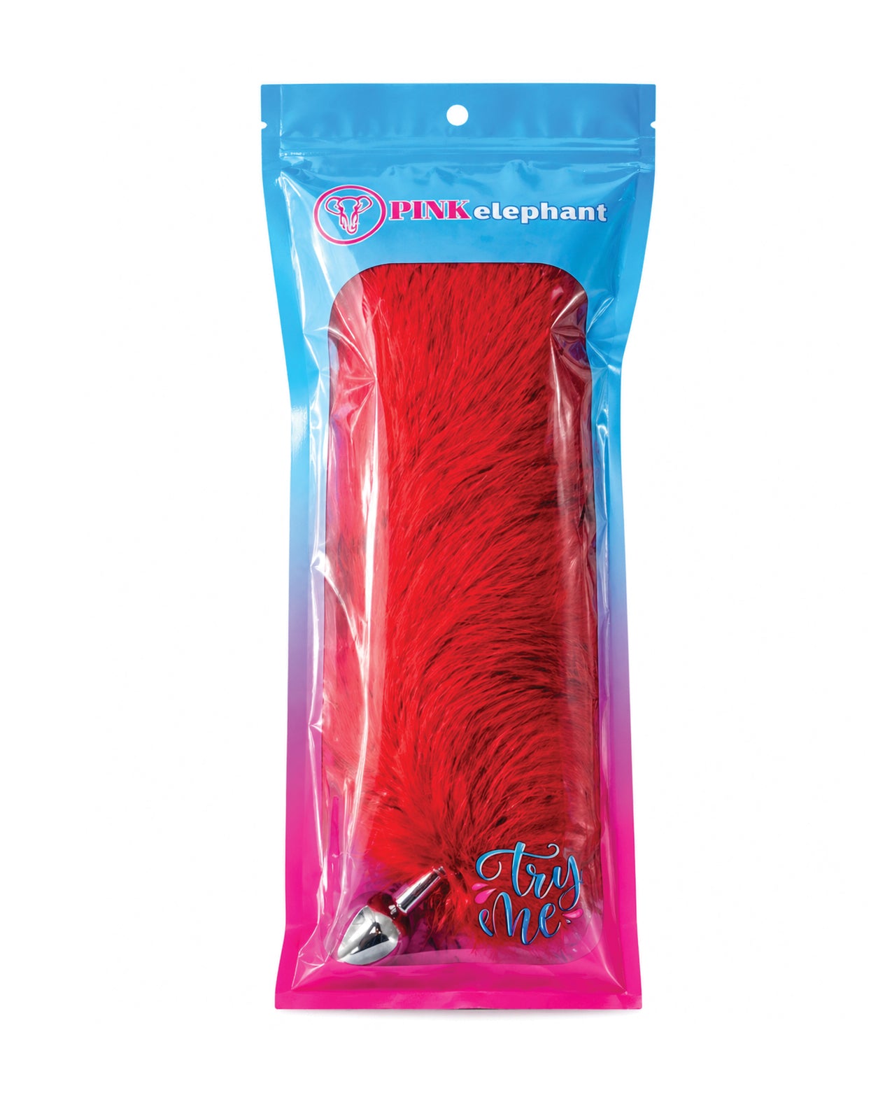 Fox Tail Medium Plug - Cherry Red