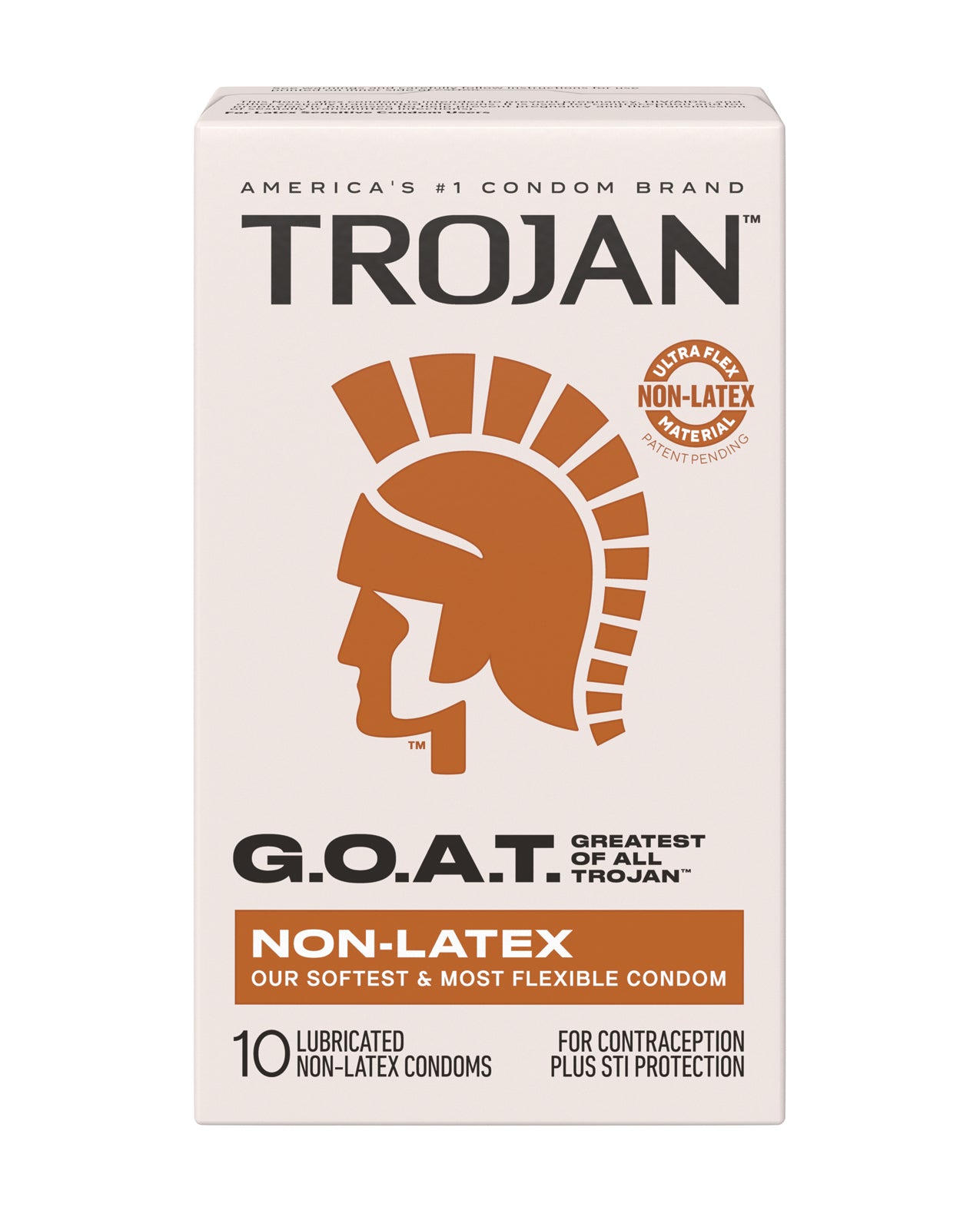 Trojan G.O.A.T. Non-Latex Lubricated Condoms - Box of 10
