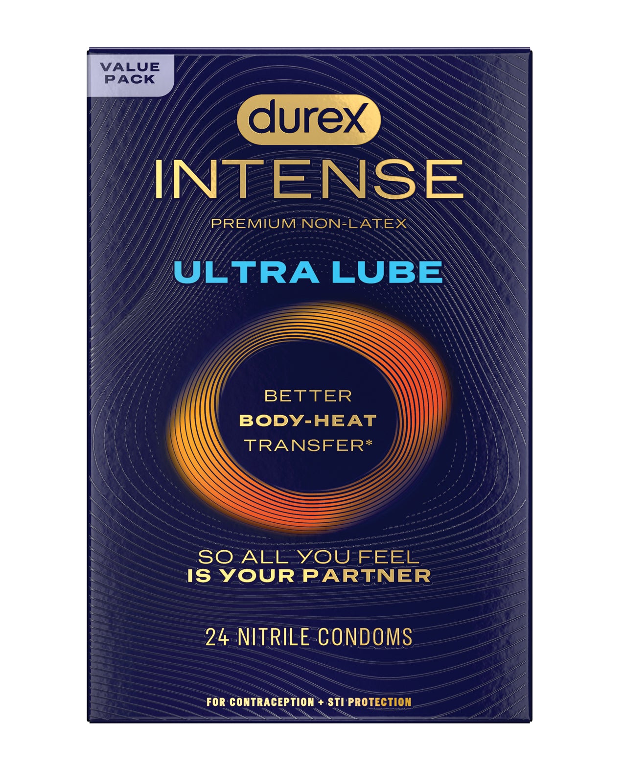 Durex Intense Ultra Lube Condoms - Box of 24