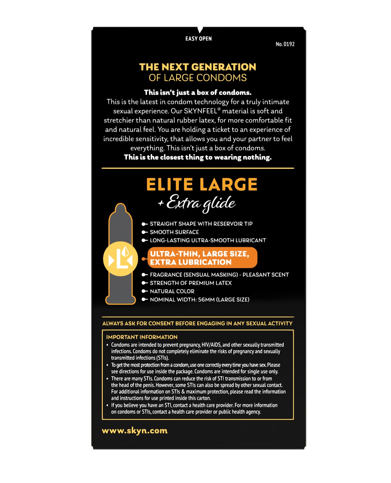Lifestyles SKYN King Elite Large Ultra Thin & Extra Glide - Box of 10