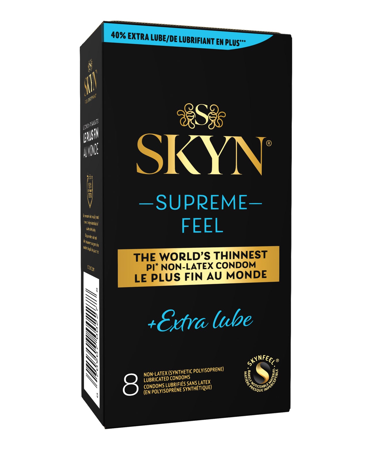Lifestyles SKYN Supreme Feel Extra Lubrication Condoms - Box of 8