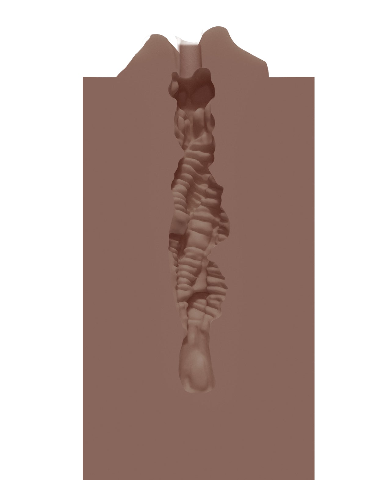 Shots Xkin RAW The Grip Small Masturbator - Brown
