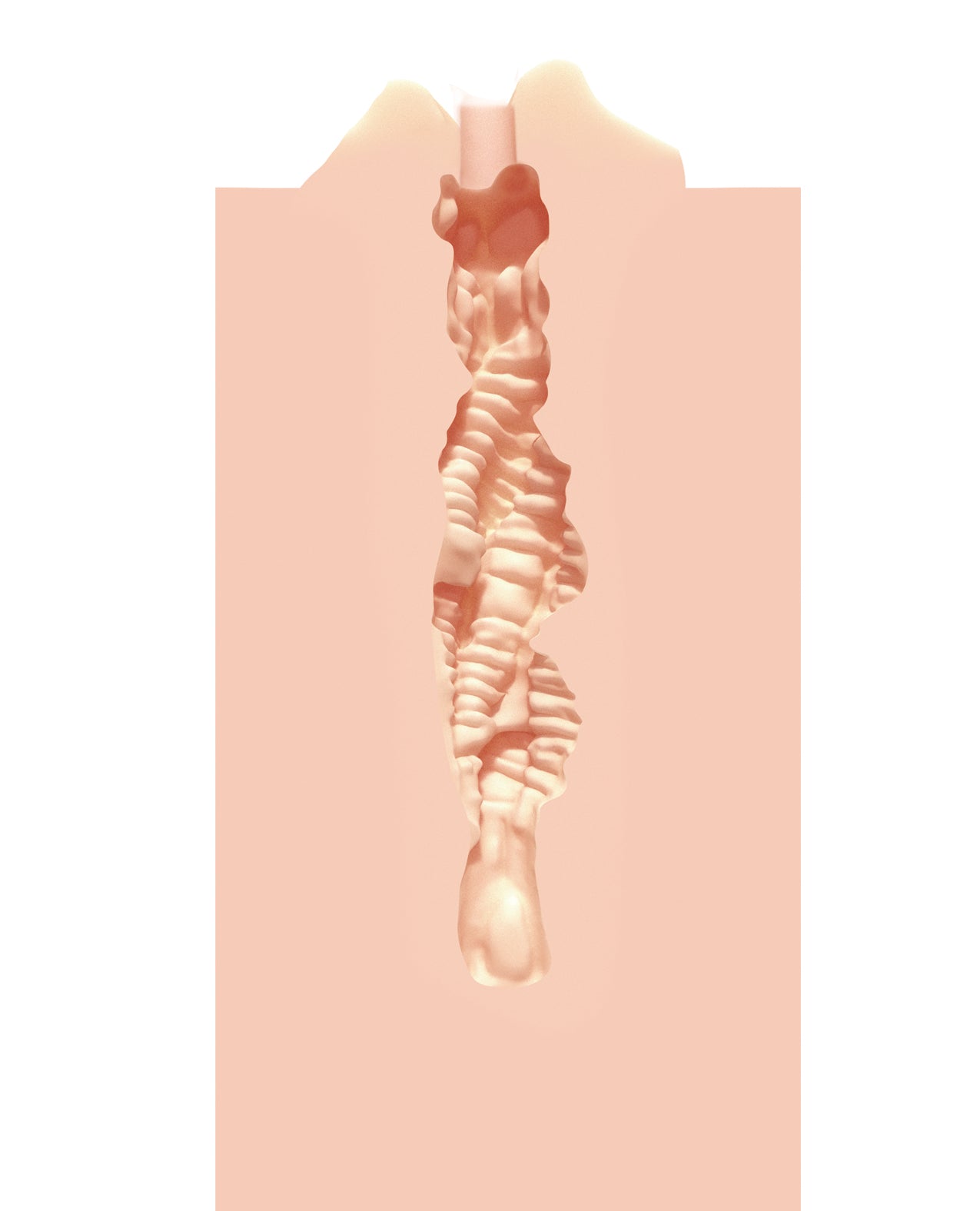 Shots Xkin RAW The Grip Small Masturbator - Flesh