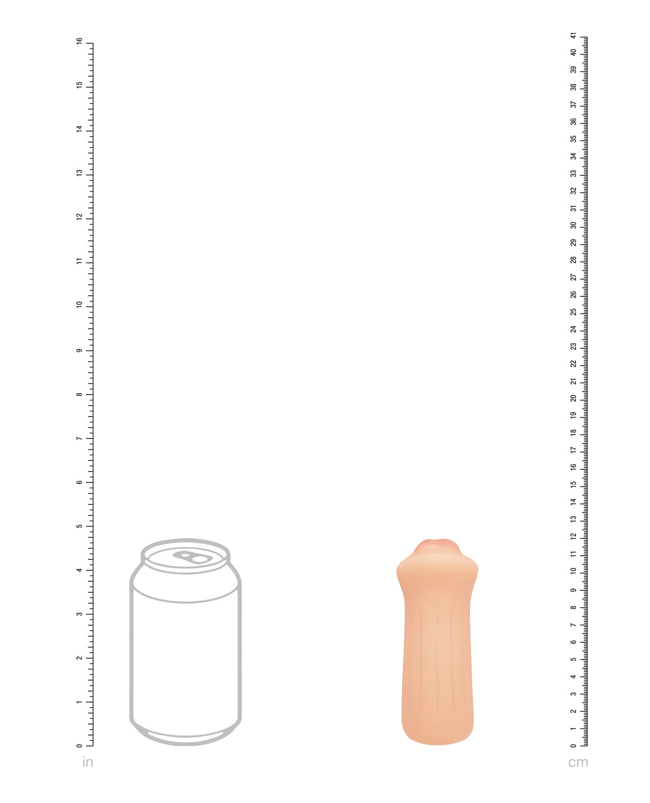 Shots Xkin RAW The Grip Small Masturbator - Flesh