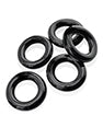 Hunky Junk Jacker 5 Pack Cockrings - Black