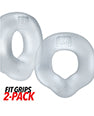 Hunky Junk Fit Grips 2 Pack Ergo-Fit Cockrings - Clear