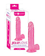 Get Lucky Jelly Love 9" Dildo - Pink